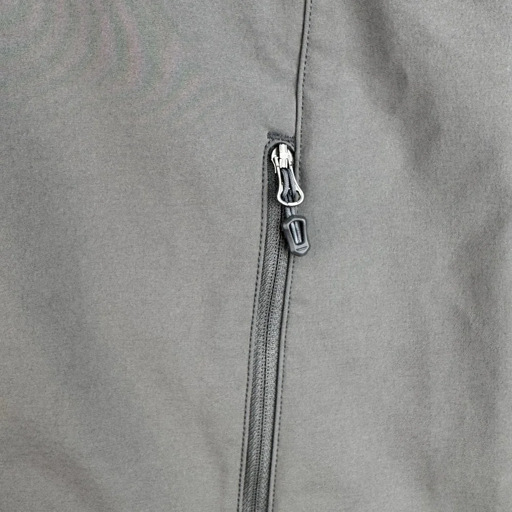 Marmot Approach Softshell Vest Men's L Gray Full Zip Stretch Hiking Outdoor